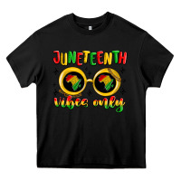 Black juneteenth vibes only Heavy Core Tee - MaliasSmallBusiness