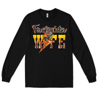 Black Firefighter wife lightning bolt Long Sleeve Tee - HowdyJamesFarm