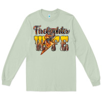 Matcha Firefighter wife lightning bolt Long Sleeve Tee - HowdyJamesFarm
