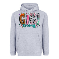 Heather Grey gigi bunny Heavyweight Hoodie - CowhideDigitalArt