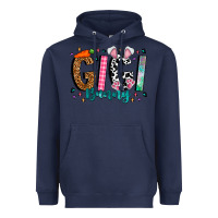 Navy gigi bunny Heavyweight Hoodie - CowhideDigitalArt