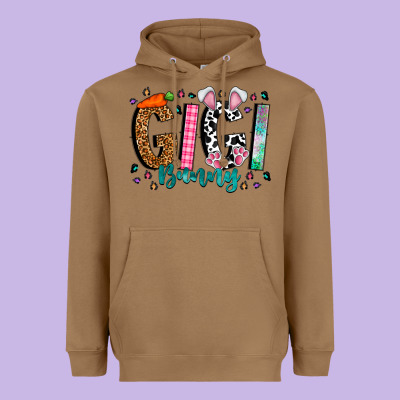 Gigi Bunny Heavyweight Hoodie Designed By Cowhidedigitalart