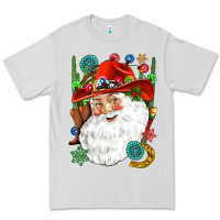 Dove Grey Cowboy Santa Premium Tee - NancyCooperArtShop