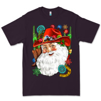 Plum Cowboy Santa Premium Tee - NancyCooperArtShop