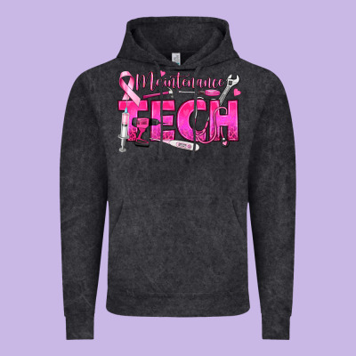 Breast Cancer Maintenance Tech Vintage Hoodie Designed By Texasbilliewilder
