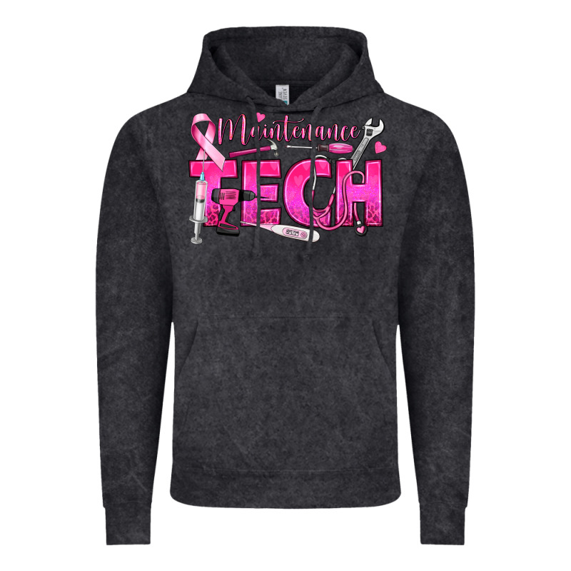 Breast Cancer Maintenance Tech Vintage Hoodie by texasbilliewilder | Teevron