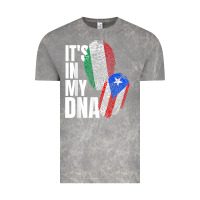Cloud Rock Italian And Puerto Rican DNA Mix Flag Heritage Gift Vintage Tee - minhPixels
