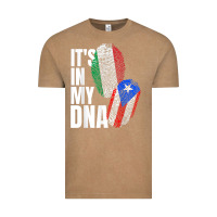 Vintage Coffee Italian And Puerto Rican DNA Mix Flag Heritage Gift Vintage Tee - minhPixels