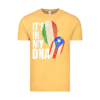Vintage Mustard Italian And Puerto Rican DNA Mix Flag Heritage Gift Vintage Tee - minhPixels