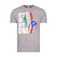 Vintage Zinc Italian And Puerto Rican DNA Mix Flag Heritage Gift Vintage Tee - minhPixels