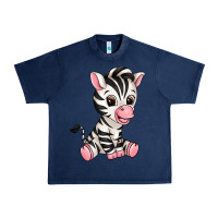 Navy zebra Urban Heavy Tee - texasbilliewilder