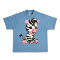 Pebble Blue zebra Urban Heavy Tee - texasbilliewilder