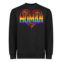 Black lgbt pride human Heavyweight Sweatshirt - OliviaCreatesArt