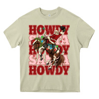 Mossy howdy santa cowboy christmas Heavy Core Tee - MaliasSmallBusiness