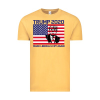 Vintage Mustard Trump 2020 Make Liberals cry Again Vintage Tee - Bettercallsaul