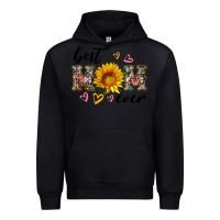 Black best mom ever with sunflower Urban Hoodie - Artiststas