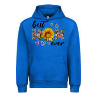 Cobalt best mom ever with sunflower Urban Hoodie - Artiststas