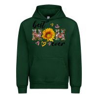 Forest Green best mom ever with sunflower Urban Hoodie - Artiststas