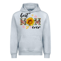 Heather Grey best mom ever with sunflower Urban Hoodie - Artiststas