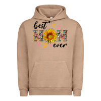 Pigment Burro best mom ever with sunflower Urban Hoodie - Artiststas