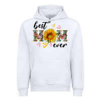 White best mom ever with sunflower Urban Hoodie - Artiststas