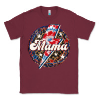 Burgundy Western Mama Patriotic Classic Tee - LillyAllenDesigns
