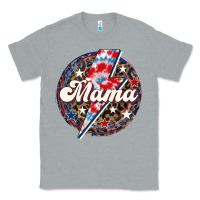 Heather Grey Western Mama Patriotic Classic Tee - LillyAllenDesigns