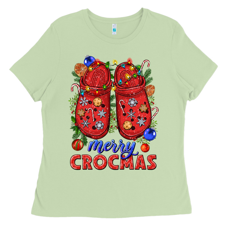 Merry Crocmas Ladies Tee by NancyCooperArtShop | Teevron