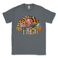 Charcoal Heather Fall Scene Pumpkin Watercolor Pig Wagon Serape Cheetah Classic Tee - Bettercallsaul