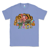 Colony Blue Fall Scene Pumpkin Watercolor Pig Wagon Serape Cheetah Classic Tee - Bettercallsaul