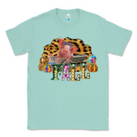 Seafoam Fall Scene Pumpkin Watercolor Pig Wagon Serape Cheetah Classic Tee - Bettercallsaul