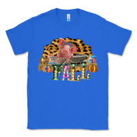 True Royal Fall Scene Pumpkin Watercolor Pig Wagon Serape Cheetah Classic Tee - Bettercallsaul