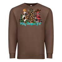 Chestnut merry christmas y'all christmas trees Premium Sweatshirt - CowhideDigitalArt