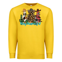 Lemon merry christmas y'all christmas trees Premium Sweatshirt - CowhideDigitalArt