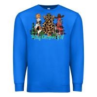 True Royal merry christmas y'all christmas trees Premium Sweatshirt - CowhideDigitalArt