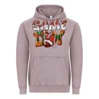 Vintage Zinc Game day leopard Football Vintage Hoodie - NancyCooperArtShop