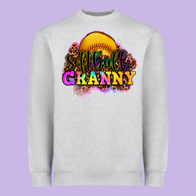 Softball Granny Heavyweight Sweatshirt Designed By Oliviacreatesart