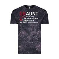 Cloud Black Funny Drunk Aunt Definition DRAUNT Gift For Auntie Vintage Tee - minhPixels