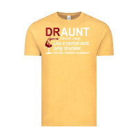 Vintage Mustard Funny Drunk Aunt Definition DRAUNT Gift For Auntie Vintage Tee - minhPixels