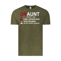 Vintage Olive Funny Drunk Aunt Definition DRAUNT Gift For Auntie Vintage Tee - minhPixels