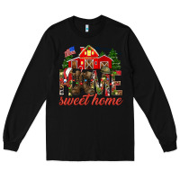Black Army Christmas Home Sweet Home Long Sleeve Tee - HowdyJamesFarm