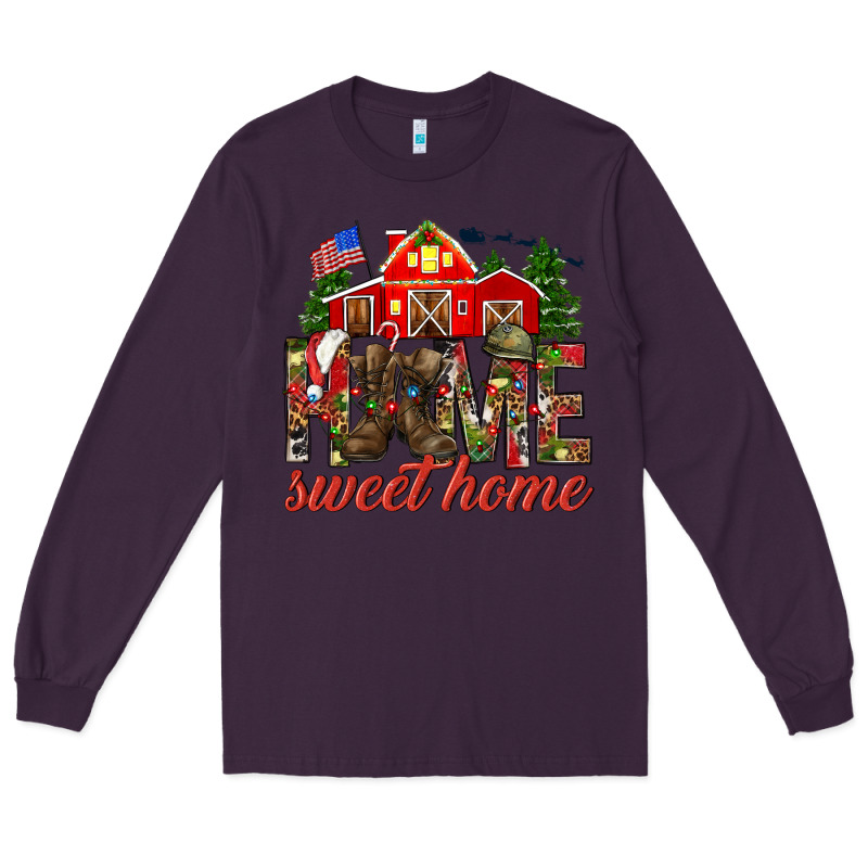 Army Christmas Home Sweet Home Long Sleeve Tee by HowdyJamesFarm | Teevron