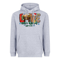 Heather Grey Love ComeDown Luke 2.11-2 2 Heavyweight Hoodie - CowhideDigitalArt