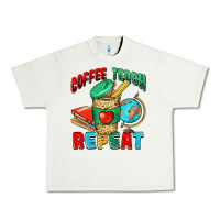 Pistachio coffee teach repeat Urban Heavy Tee - NancyCooperArtShop