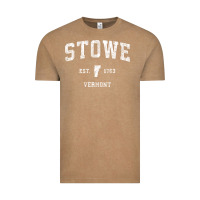Vintage Coffee Stowe Vermont Vt Vintage Athletic Sports Vintage Tee - minhPixels