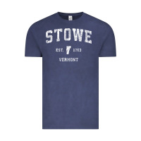 Vintage Denim Stowe Vermont Vt Vintage Athletic Sports Vintage Tee - minhPixels