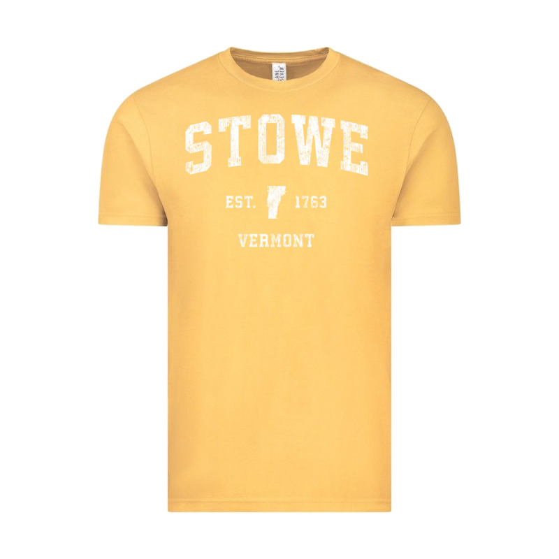 Stowe Vermont Vt Vintage Athletic Sports Vintage Tee by minhPixels | Teevron
