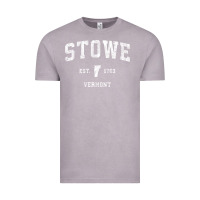 Vintage Zinc Stowe Vermont Vt Vintage Athletic Sports Vintage Tee - minhPixels