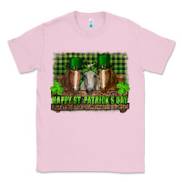 Bubblegum Pink happy st. patrick's day horses with leprechaun hat and bandana Classic Tee - RanaPortraitStore
