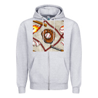 Heather Grey baseball glove and bat seamless pattern Zipper Hoodie - BundleAndBundleShop
